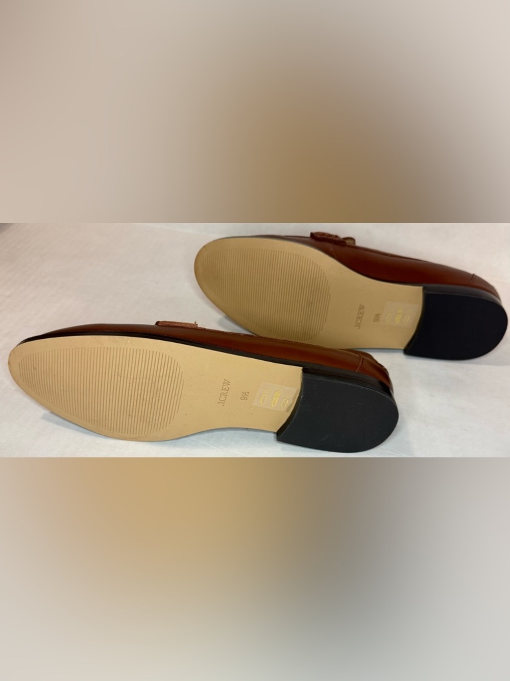 J. Crew Factory Classic Loafers Brown Antique Oak Size 9.5 - Picture 5 of 11